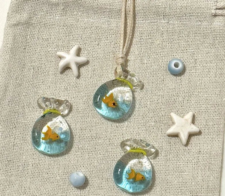 Women's coloured glaze skirt pendant necklace with joker design on cotton linen clavicle chain