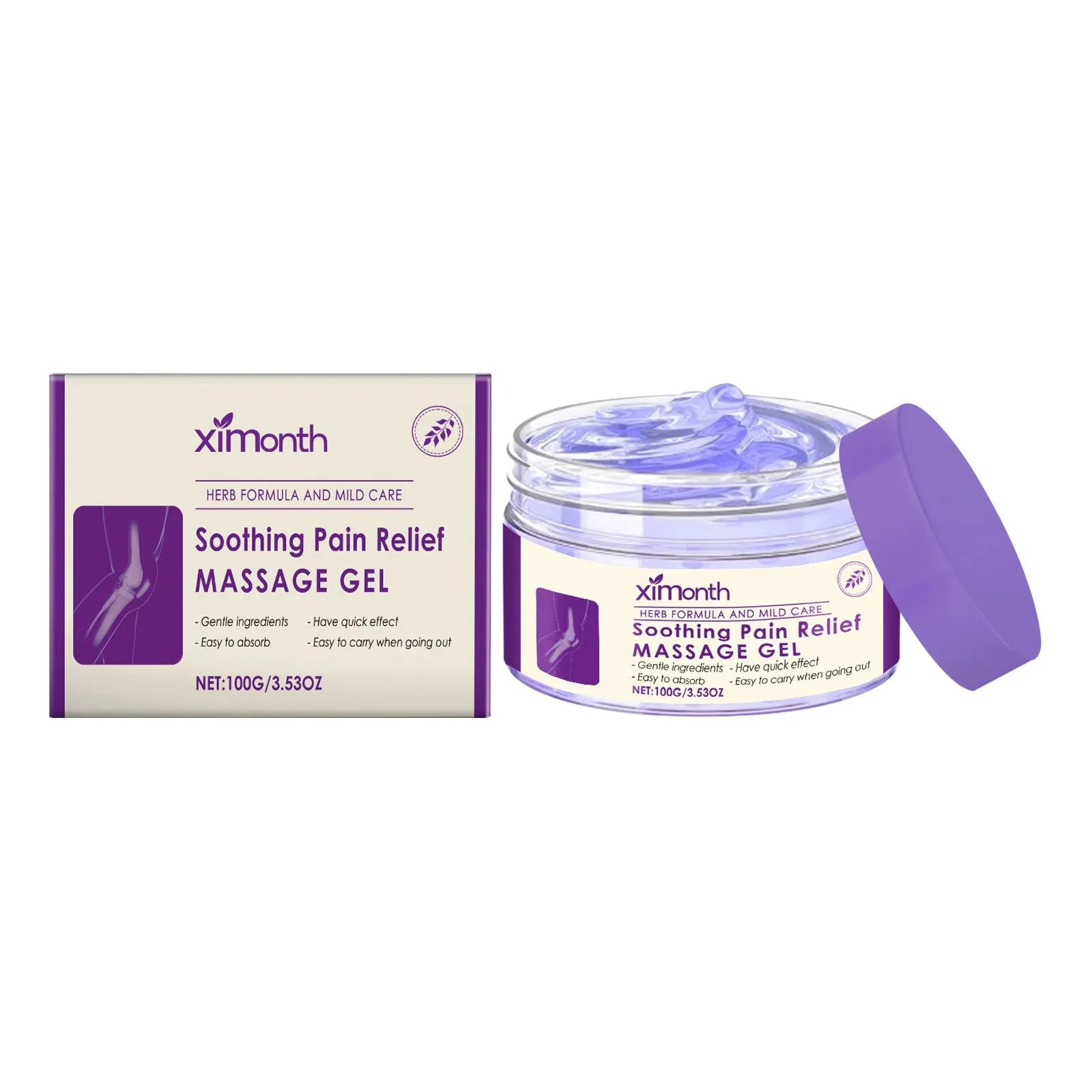 100g tube of body massage gel for joint, knee, and elbow care.