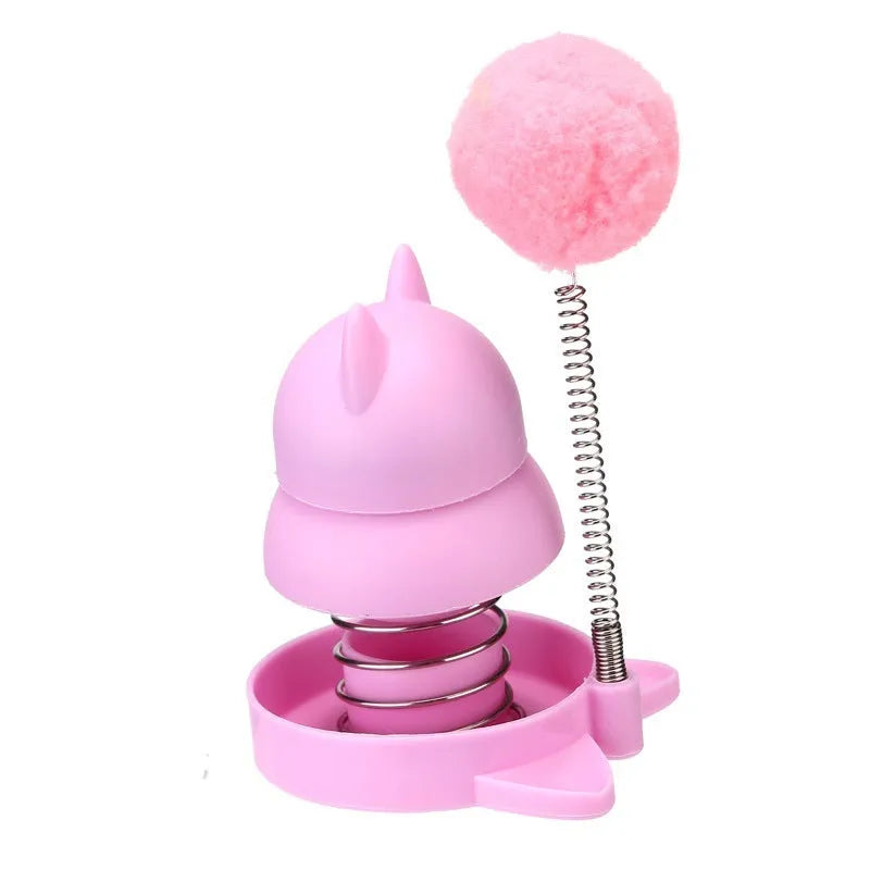 Blue lucky cat mint ball cat toy with self-moving mechanism