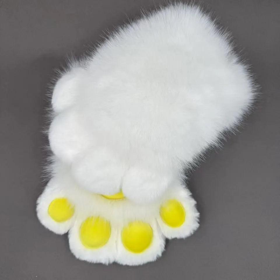 Colourful animal claw cosplay gloves in nylon material showing multiple colour options