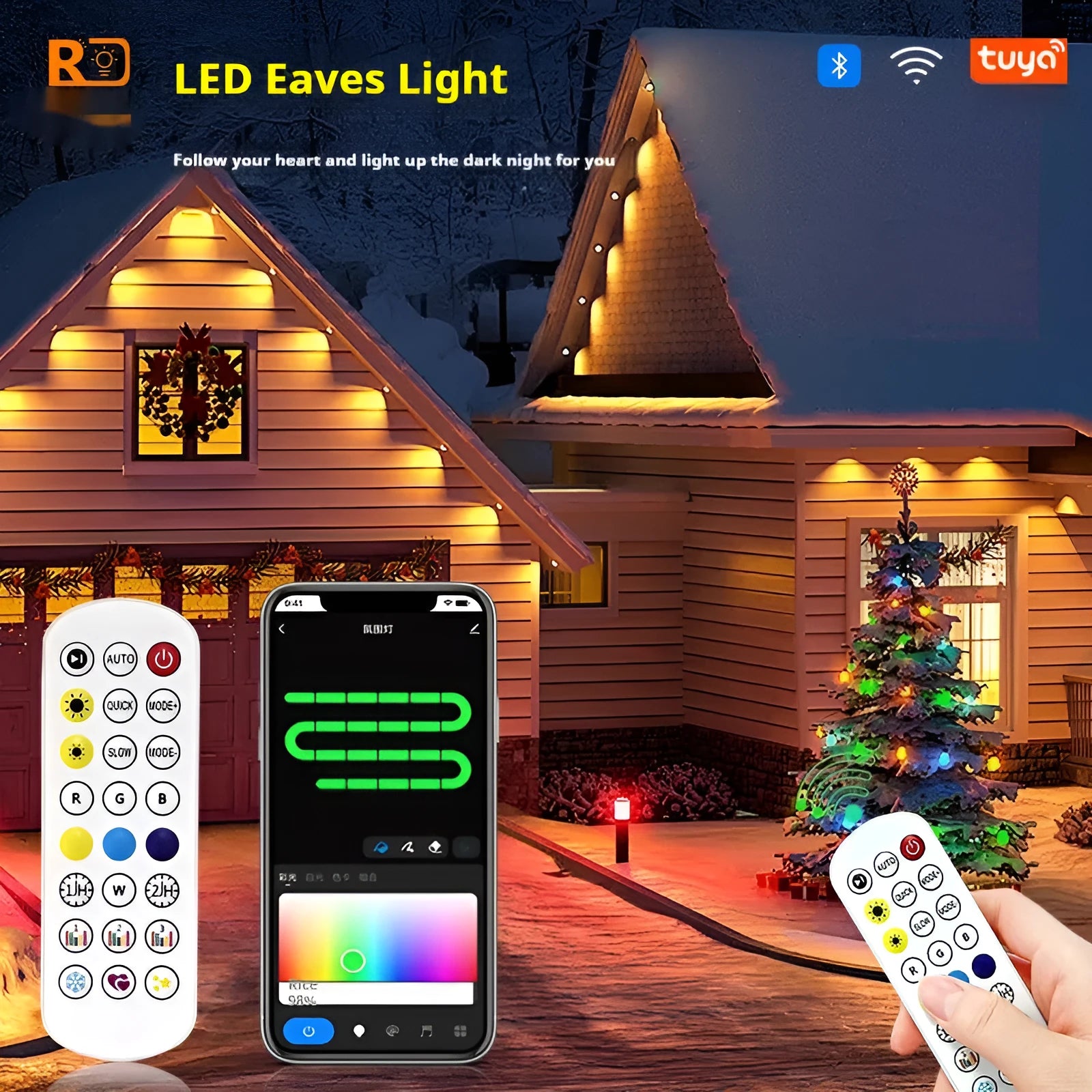 Outdoor string lights with solar system planet design and remote control for colour effects