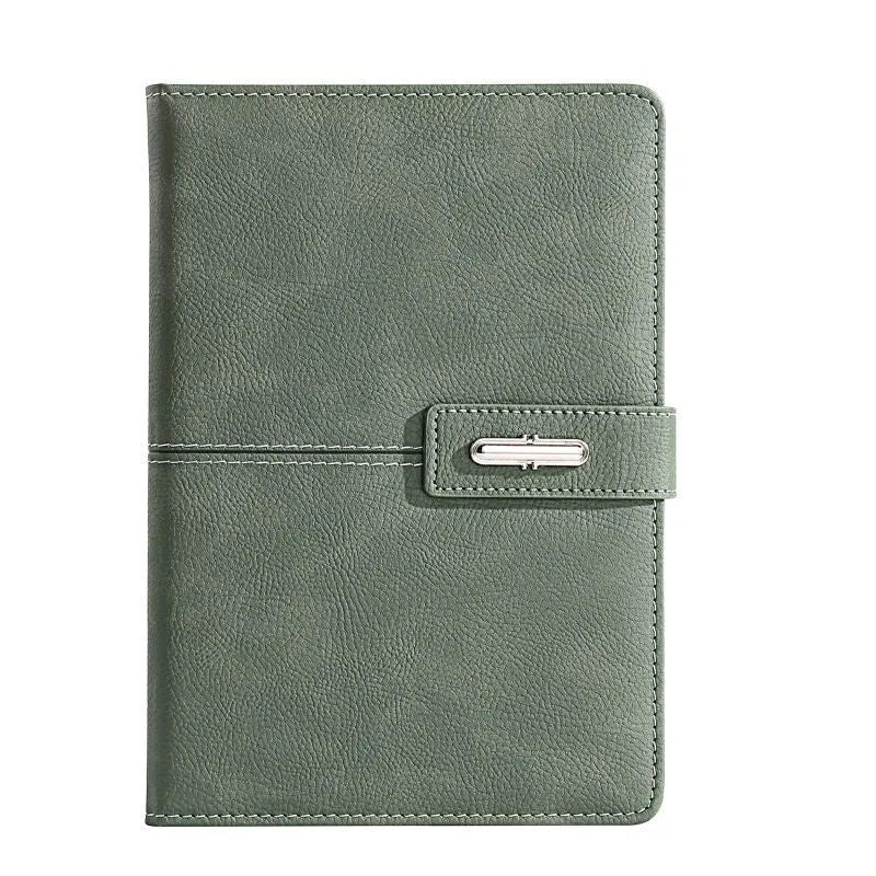 Custom A5 notebook with imitation leather cover in multiple colour options