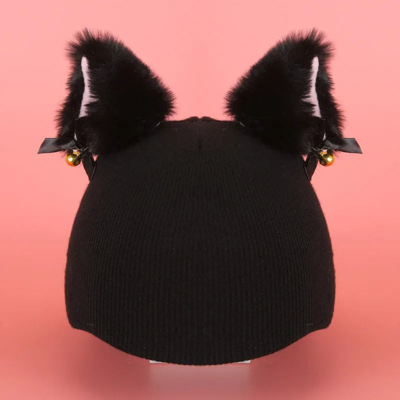 A plush fabric cartoon helmet cover set for adults, showing character designs like a bear and dinosaur for cosplay.