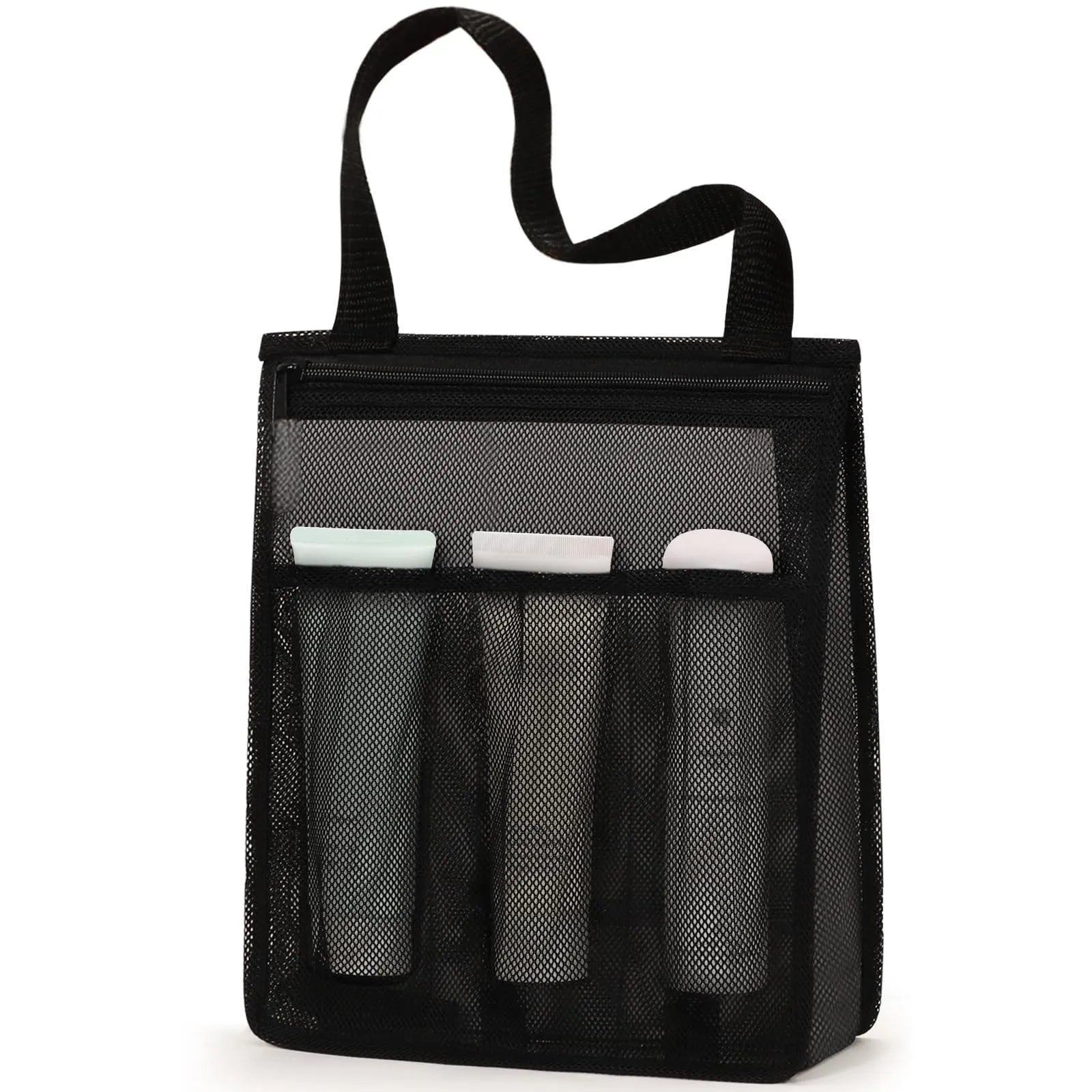 European style polyester swimming gym bag with separate wet-dry compartment and mesh exterior pocket