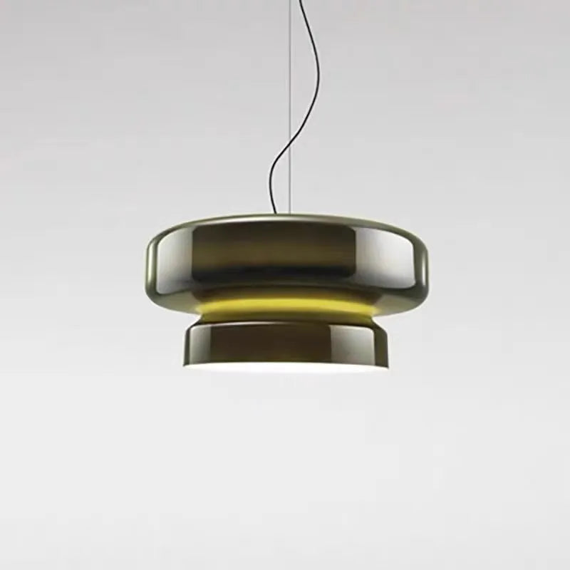 Modern glass ceiling chandelier with four colour options for restaurant and bedroom lighting