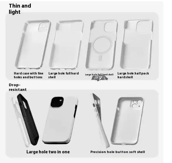 Art Niche scratch resistant hard shell phone case for iPhone, glossy finish with large hole cutouts