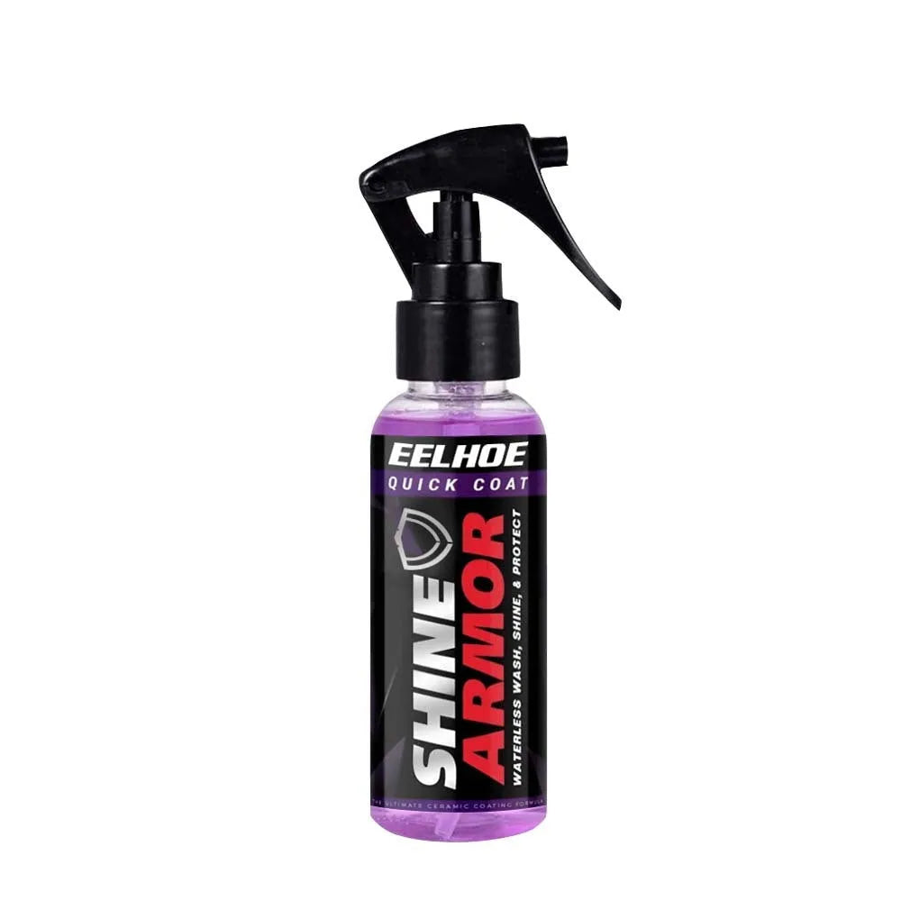 Purple automobile nano coating spray bottle for car protection with hand spray application