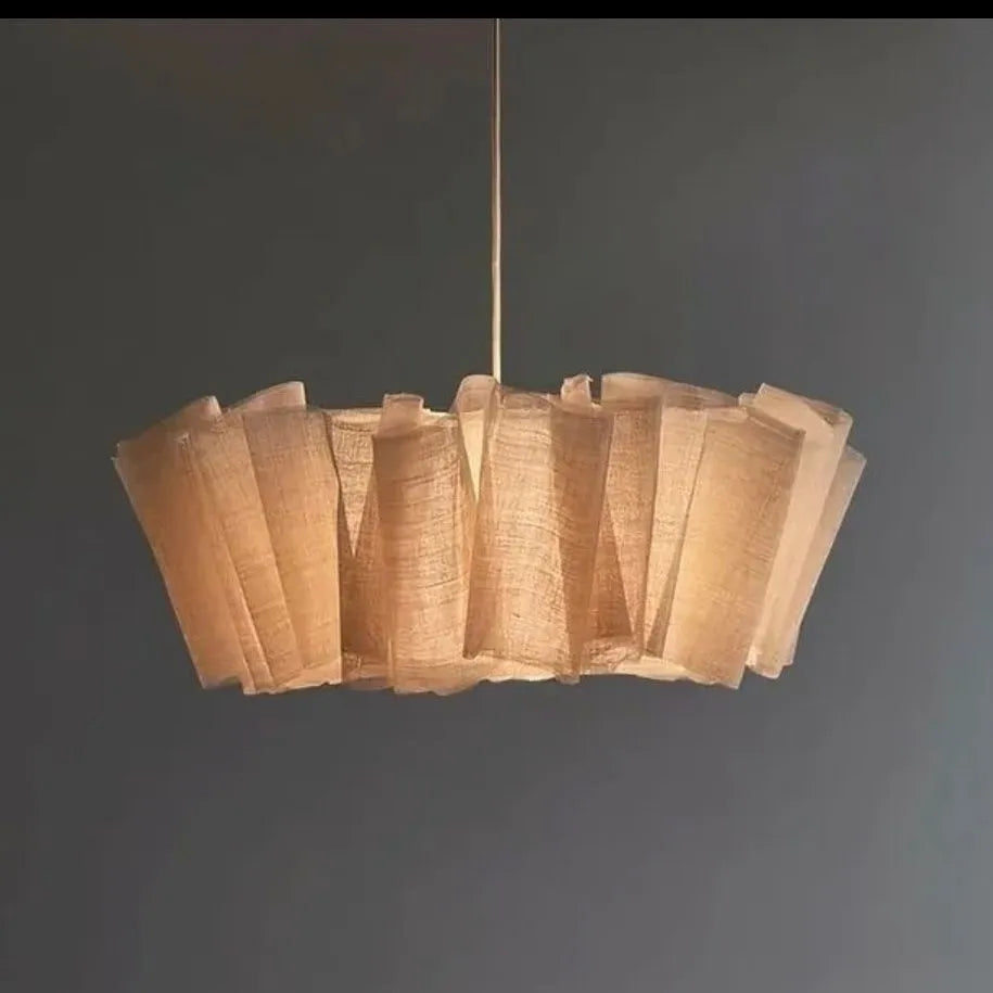 Handmade woven rustic Nordic chandelier for living room in three diameter sizes 400 600 800 mm low voltage