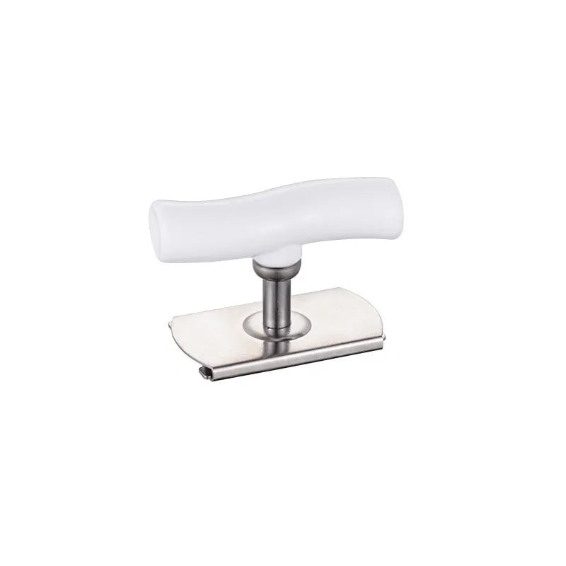 Adjustable jar opener stainless steel with collapsible body, white colour, 8.5x6 cm compact kitchen tool