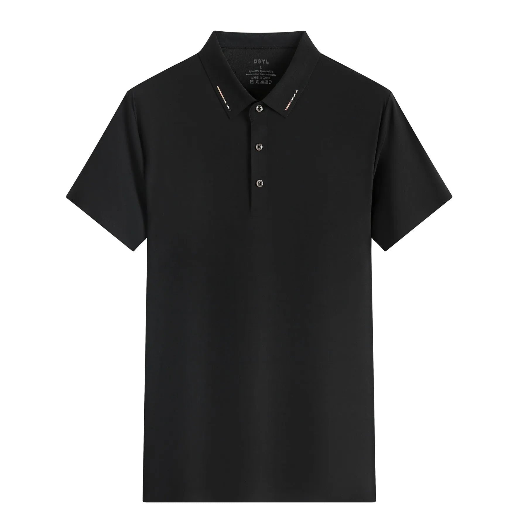 Solid colour unisex ice silk short sleeve cotton business polo shirt in bean green