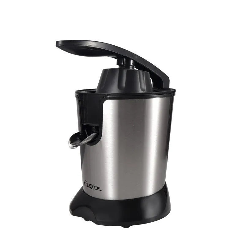 Lemon orange juice separation machine with stainless steel body and round feeding port
