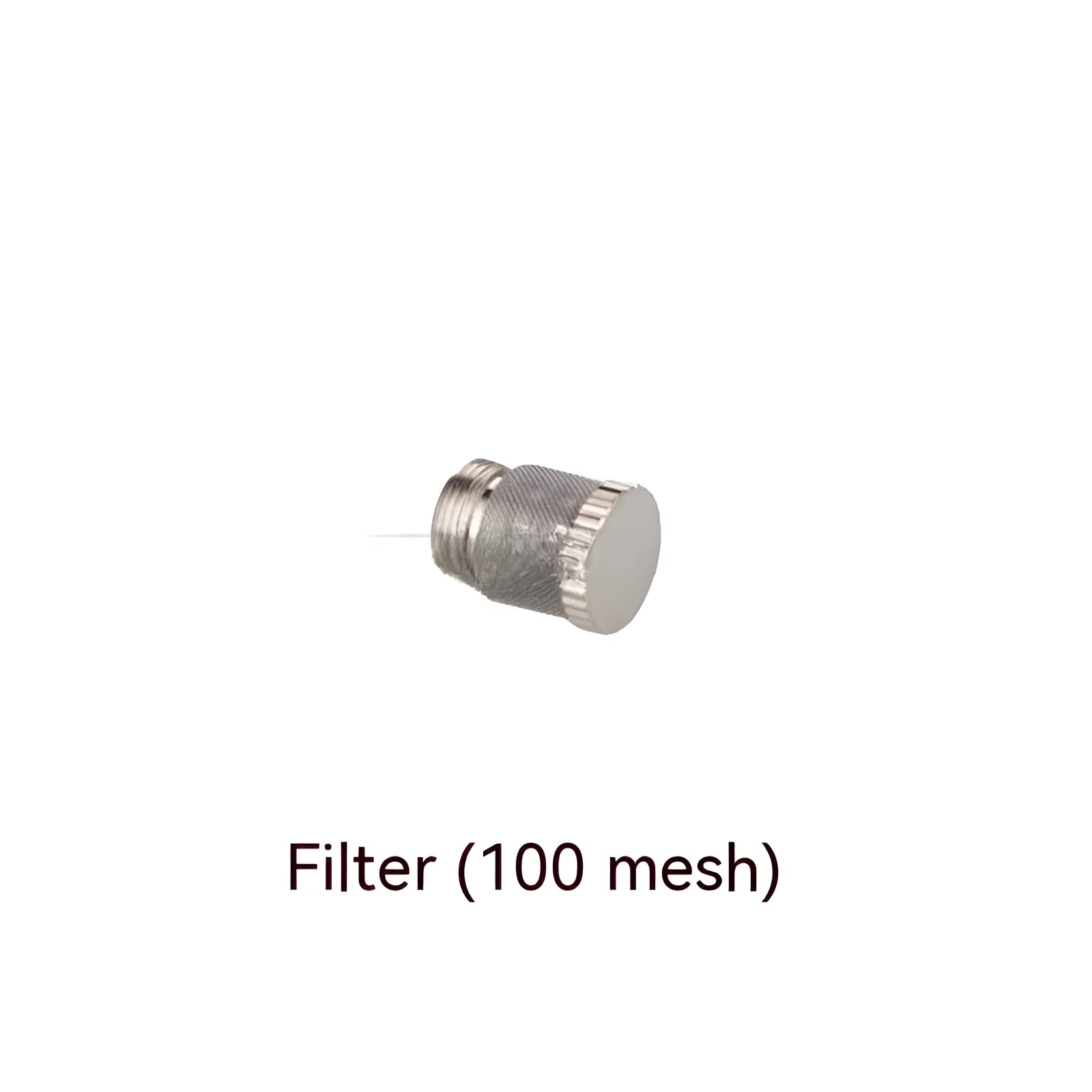 304 stainless steel two-point industrial spray nozzle with external thread and filter screen for atomisation.