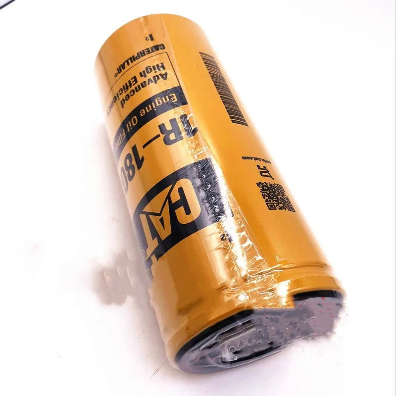 Yellow Caterpillar engine water fuel separator filter element measuring 262mm height