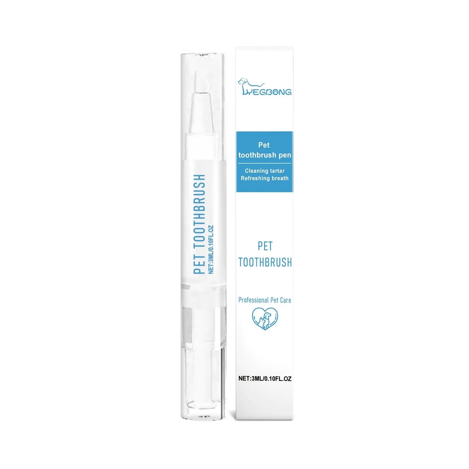 Soft Breath Care Pet Toothbrush Pen 3ml applicator for cat and dog dental hygiene