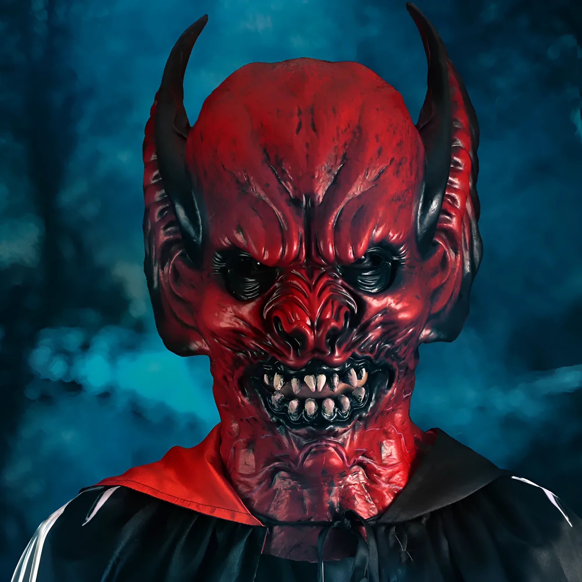 Red bat head cover mask made from RP foam for Halloween and costume parties