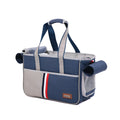 Pet shoulder bag made of matte Oxford cloth in black, for carrying cats or small dogs
