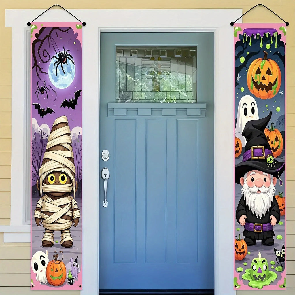 30x180cm Halloween couplet decorations hanging flag banner pairs for door and wall decorations