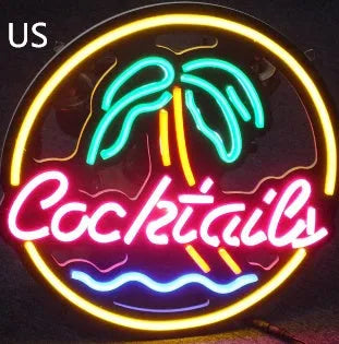 LED coffee neon billboard sign with mixed colour lighting for commercial interior decoration