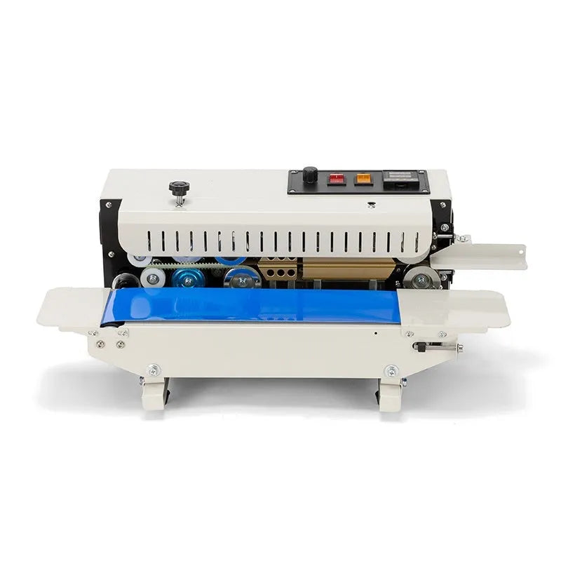 Mini manual sealing machine with steel date stamp for packaging bags and pouches