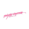 Nightwalker Car Decal rear windscreen sticker shown in black, colourful, and pink colour options.