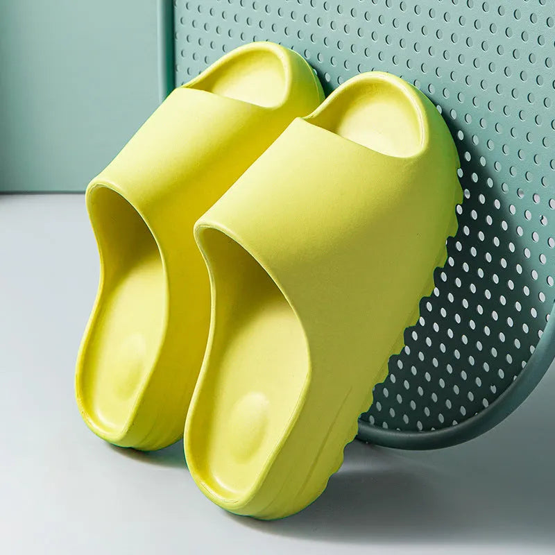 Unisex EVA flip flops beach slippers in multiple colours with injection-moulded sole