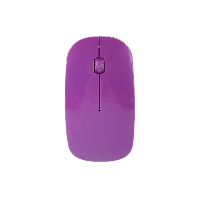 Wireless USB mouse available in 7 colours with ultra-thin design and USB receiver for PC