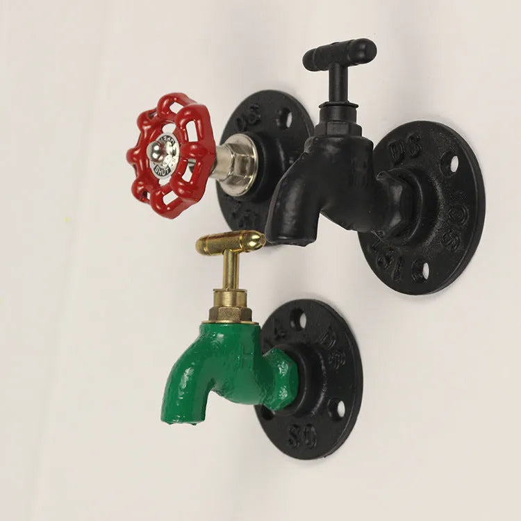 Water pipe style metal towel rack hook with polished finish wall mounted for clothes and towel organisation
