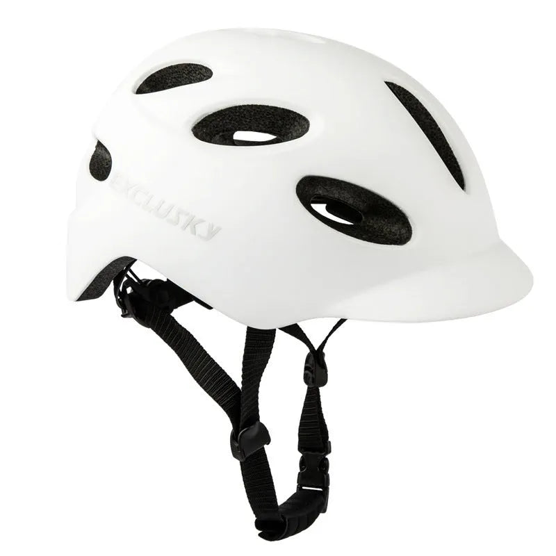 Electric LED cycling helmet with tail light, In-Mold PC shell and EPS liner, available in multiple colours and sizes M/L