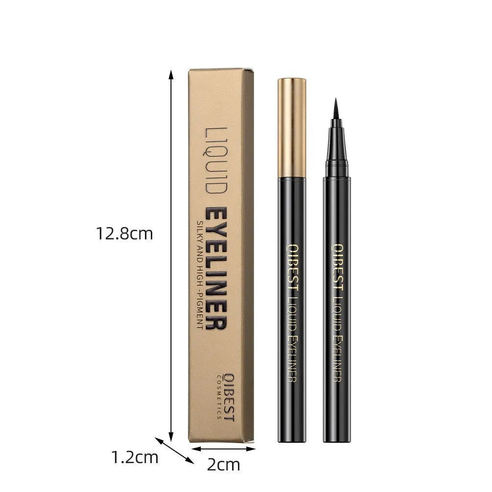 Black liquid eyeliner pen with fine tip applicator, labelled Q2407.
