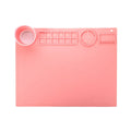 Silicone double bowl painting mat for watercolour and oil painting projects