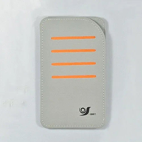 Car sun visor package showing four shading panels and vehicle-mounted storage bag in black or grey colour