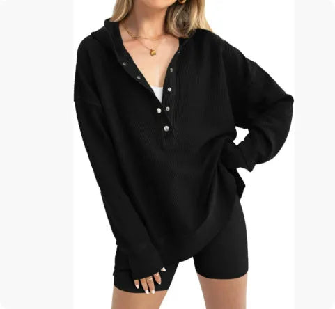 Women's loose raglan sleeve sweater in peacock green colour showing pullover design