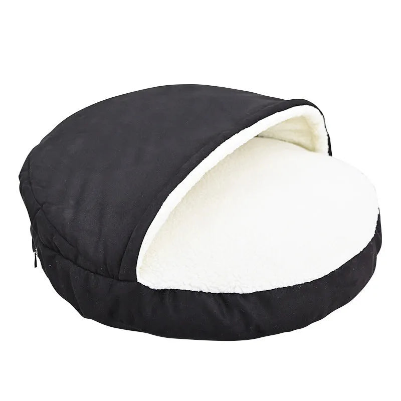 Brown removable washable cloth pet kennel for dogs in medium size