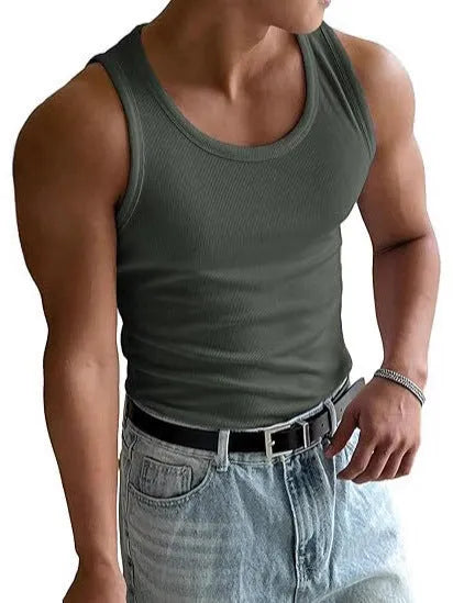Men's tight-fit round neck sports T-shirt in polyester with wool lining, shown in multiple colour options.