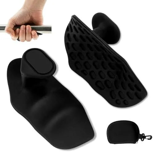 Anti-slip grip strengthener for dumbbell lifting in gray color
