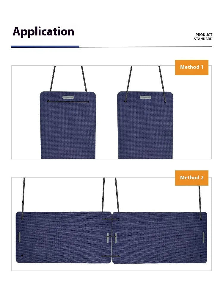 Blue and grey thickened EVA marine fenders in two sizes for boat docking protection