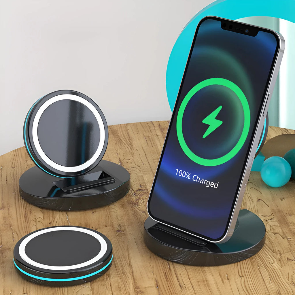 MagSafe compatible 3-in-1 folding wireless charging stand for iPhone 12-14 series