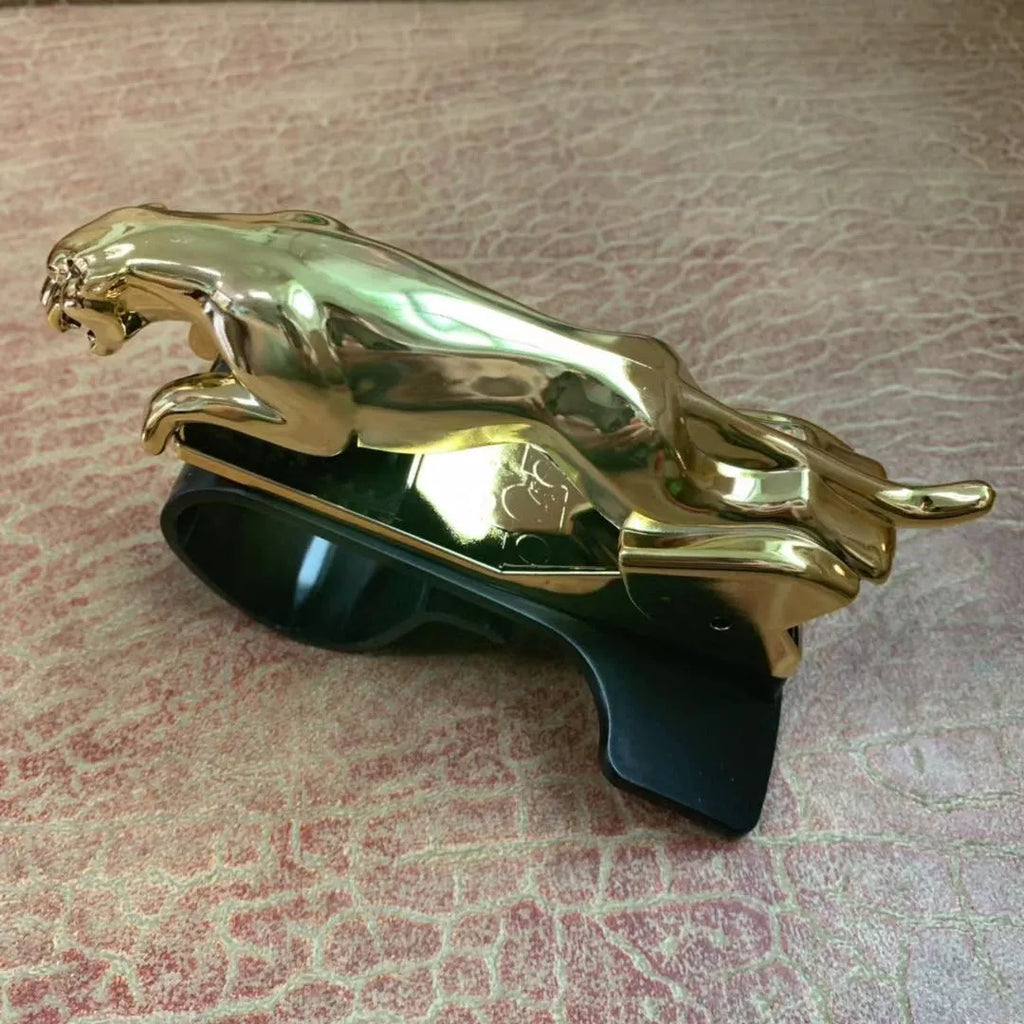Rotating car phone holder in ABS plastic showing black, gold and silver colour options