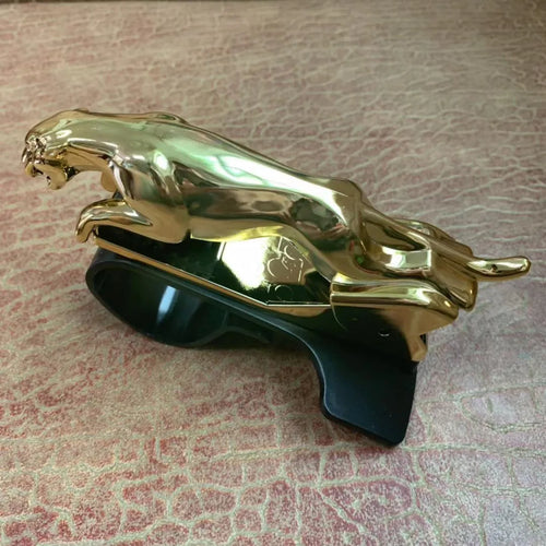 Rotating car phone holder in ABS plastic showing black, gold and silver colour options