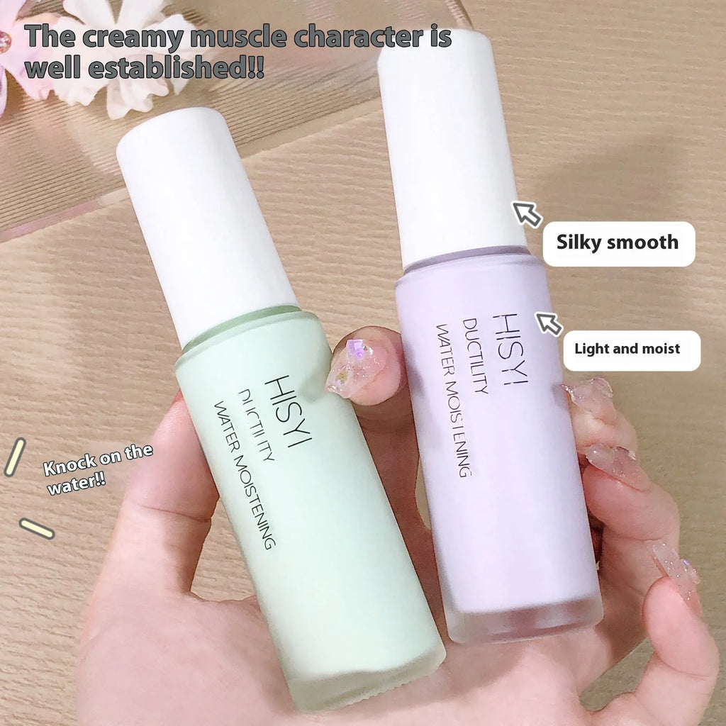 Silky clear makeup primer with brightening effect in three colour options