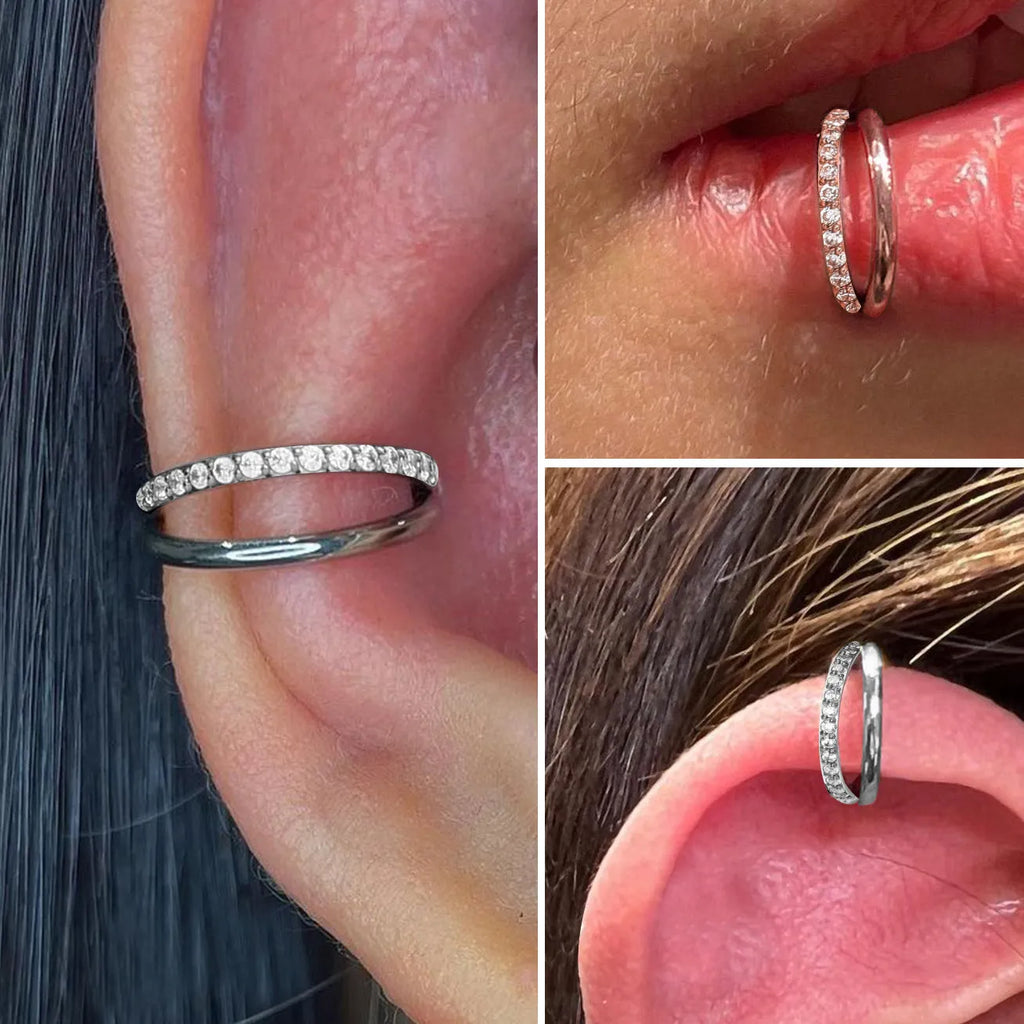 Titanium alloy nose ring F136 piercing jewellery in multiple colours and sizes