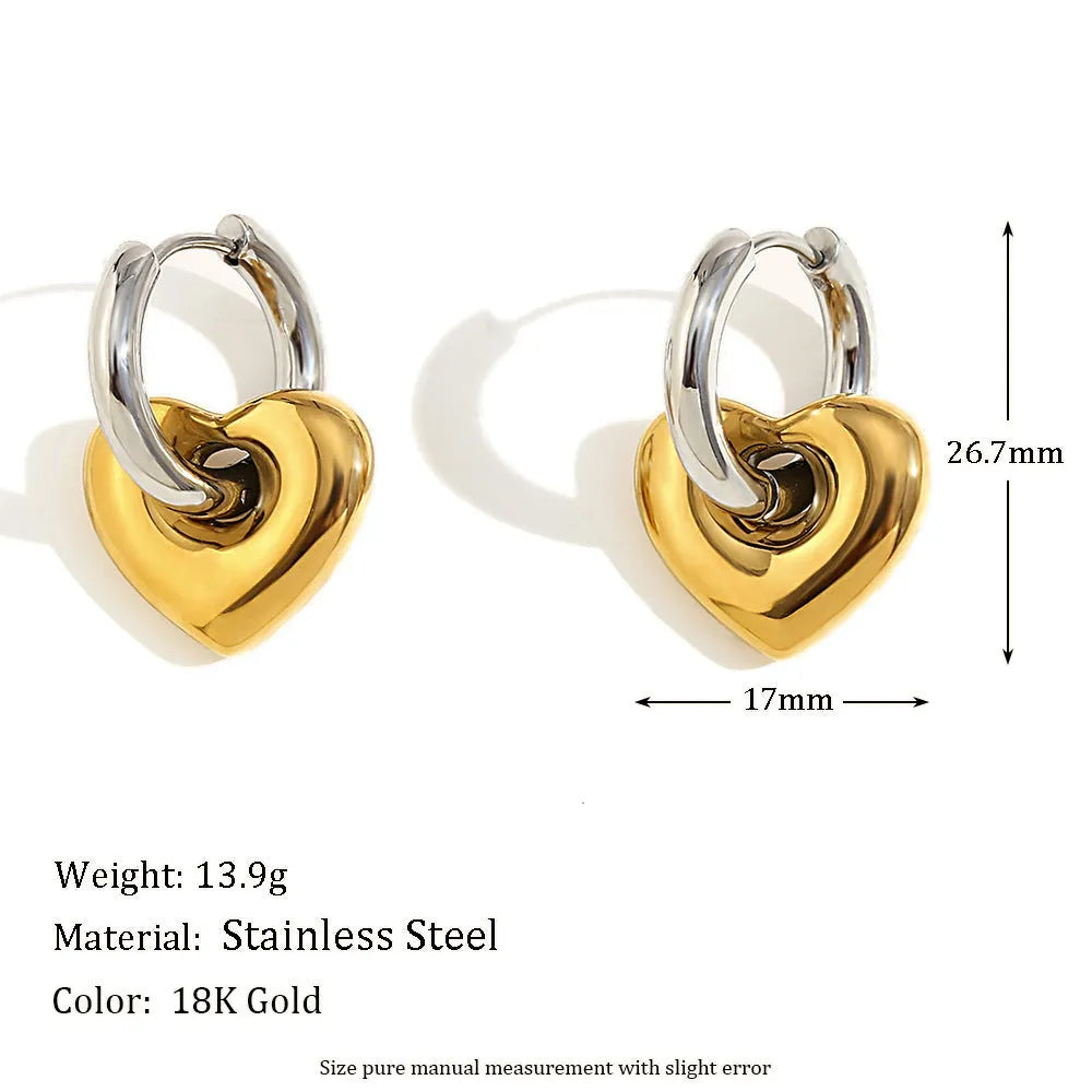 Gold geometric circle design jewellery set with earrings, necklace and bracelet