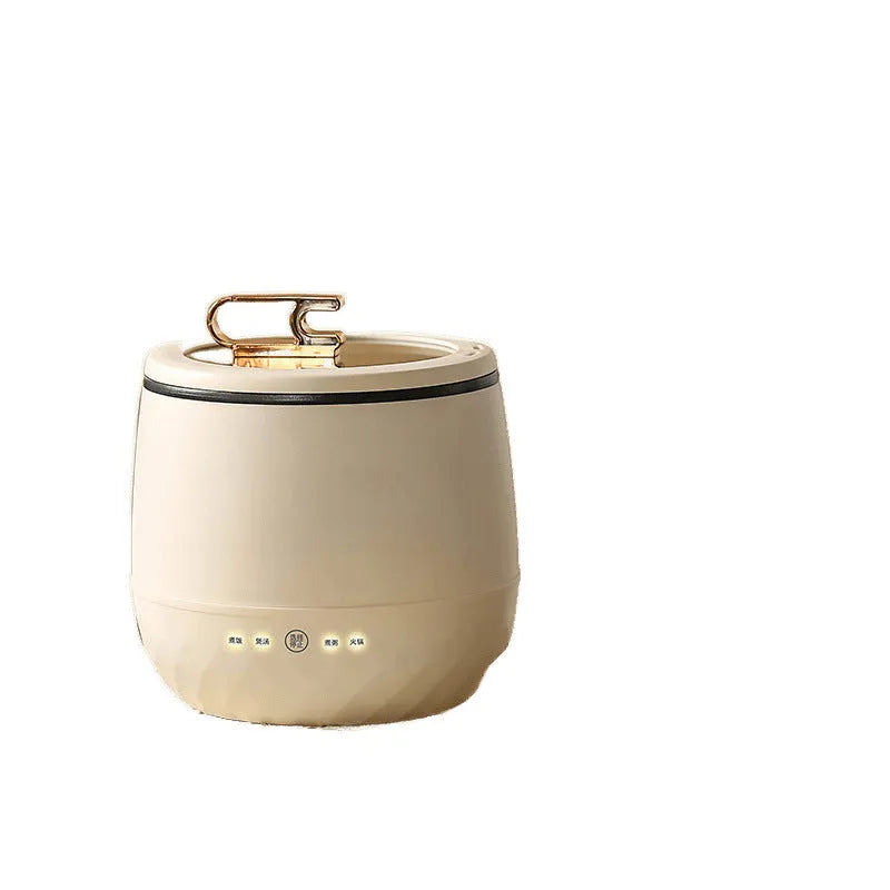 Mini 18L electric cooker, 350W, 1-2 litre capacity, beige, for dormitory use