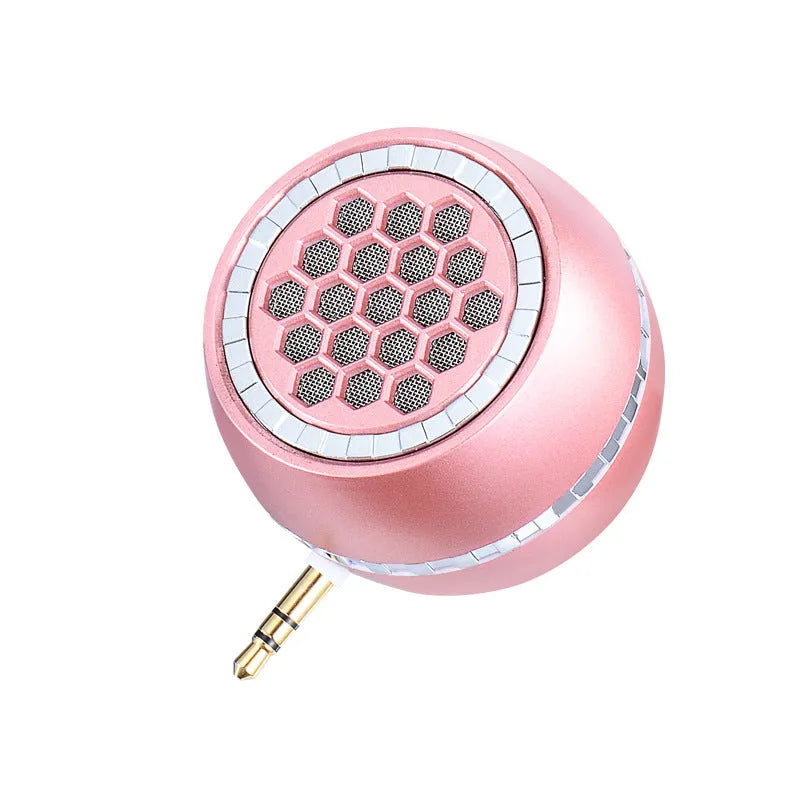 Universal external amplifier speaker in black, local gold, or rose gold colour with 5V input