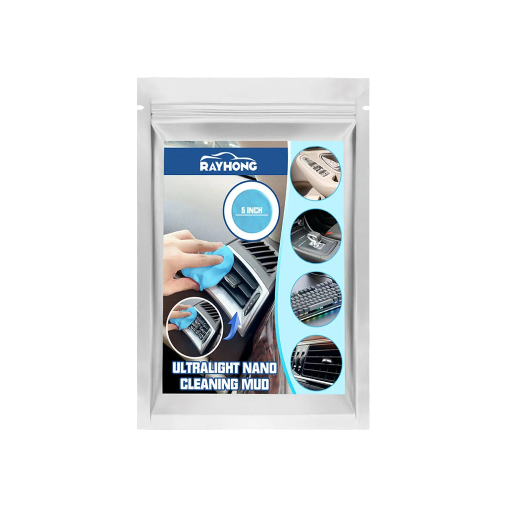Car interior cleaning mud for dust removal from vents and gaps.