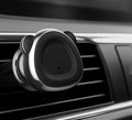 Baby Bear Magnetic Car Phone Holder in black with a phone attached on a car dashboard