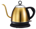 Automatic constant temperature stainless steel kettle with touch controls in gold colour