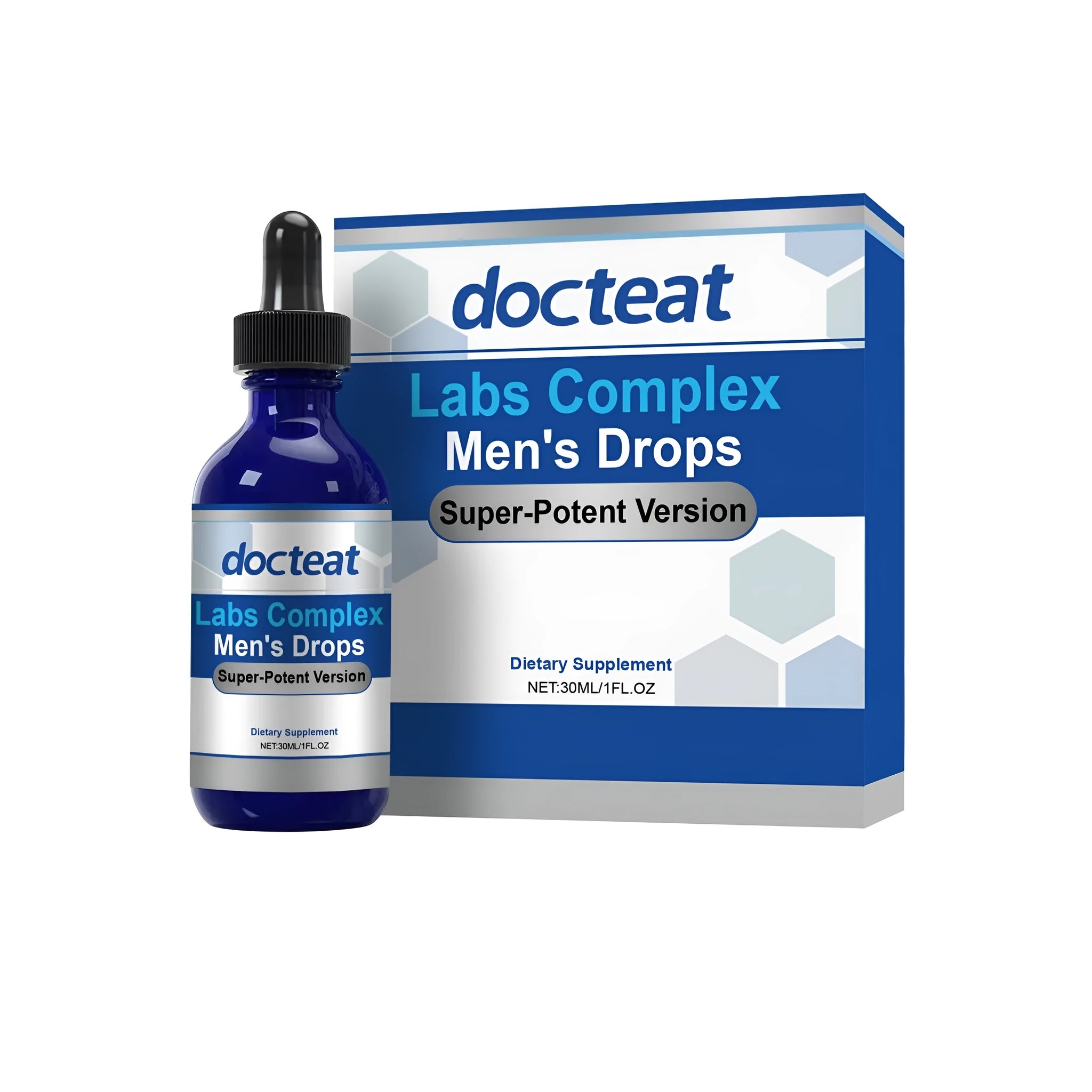 30ml bottle of Labs Complex Men's Drops oral supplement with dropper