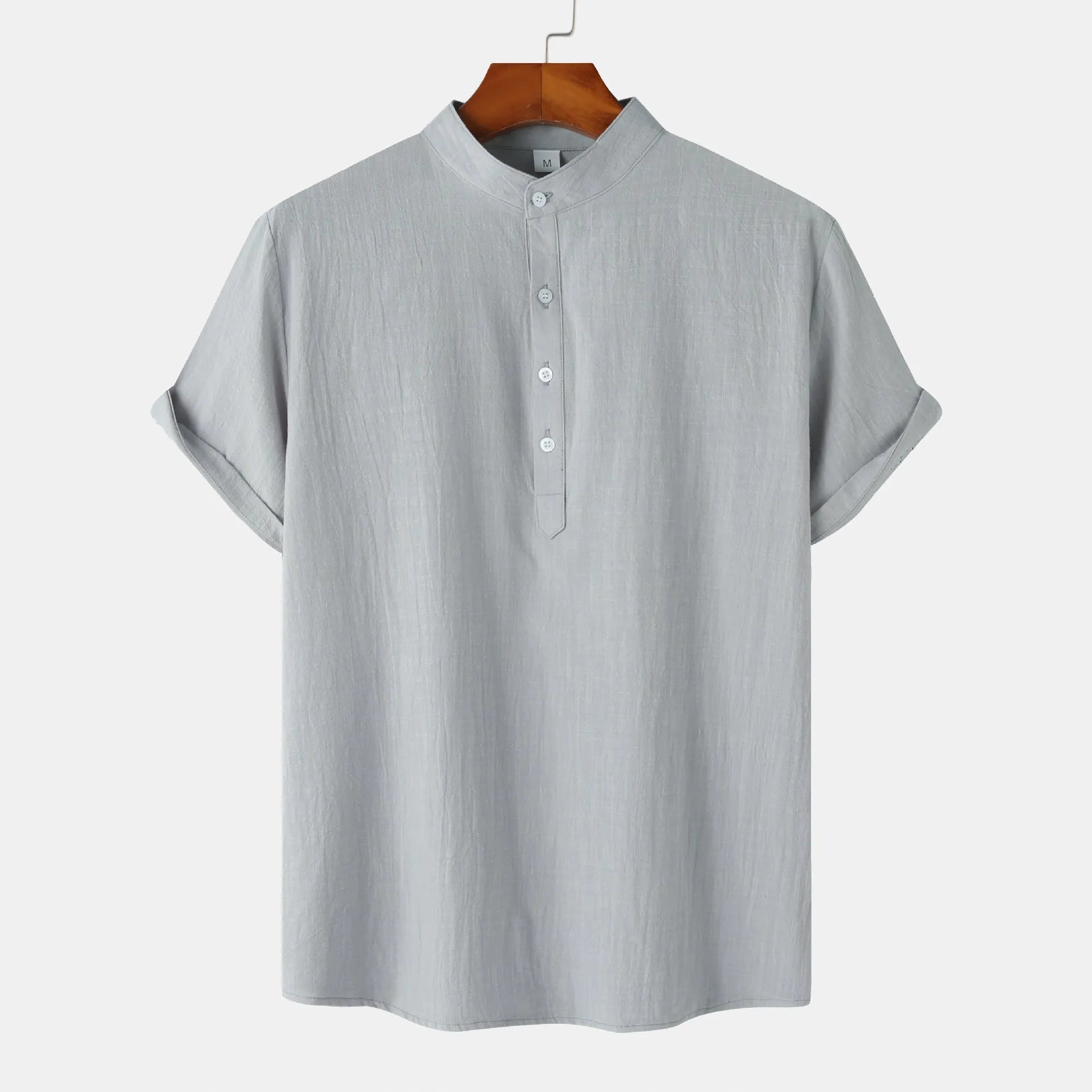 Men's casual short sleeve pullover shirt with floral print, available in multiple colours, sizes S to 2XL