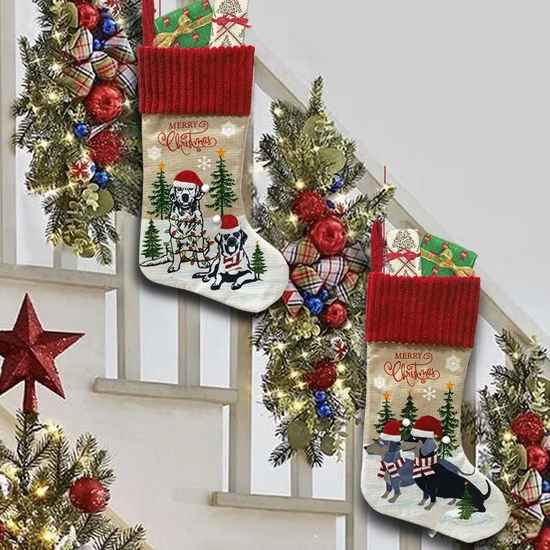 46cm cloth Christmas tree pet pendant ornament in pastoral or American style